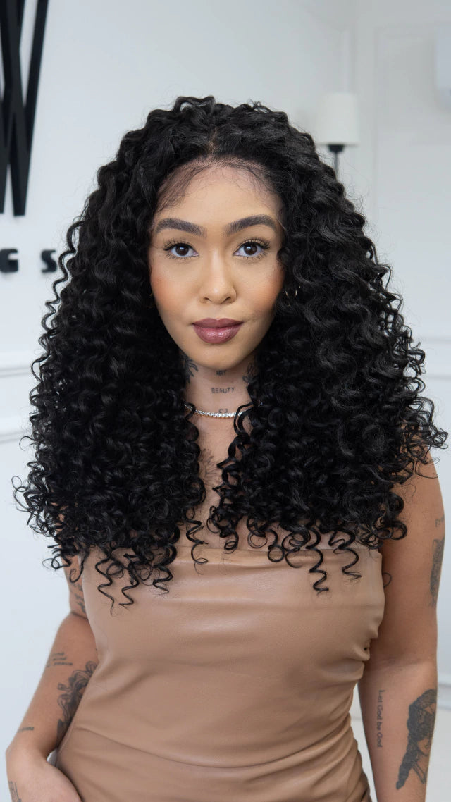 Lace Front Cibele Castanho Escuro 13x4