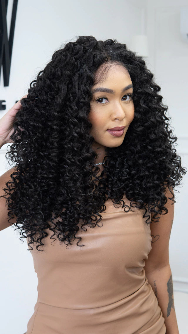 Lace Front Cibele Castanho Escuro 13x4
