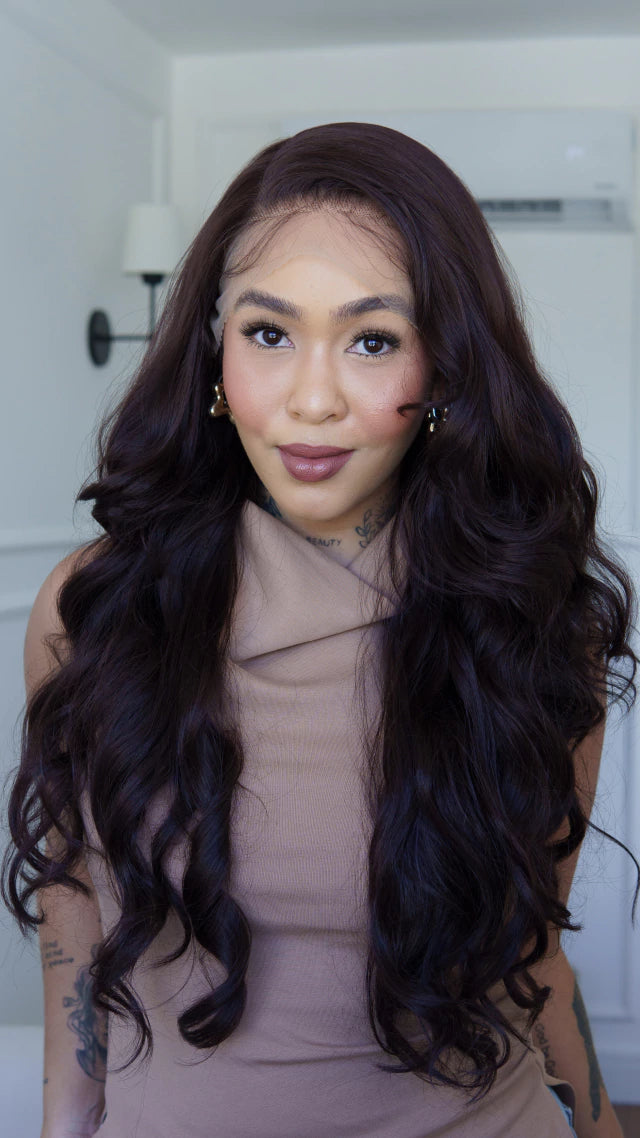 Lace Front Elana Castanho Natural 13x6