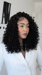 Lace Front Elsa Castanho Escuro 13x4