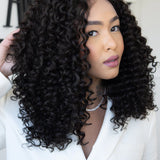 Lace Front Elsa Castanho Escuro 13x4