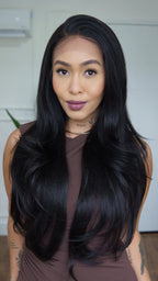 Lace Front Michele Castanho Escuro 13x4
