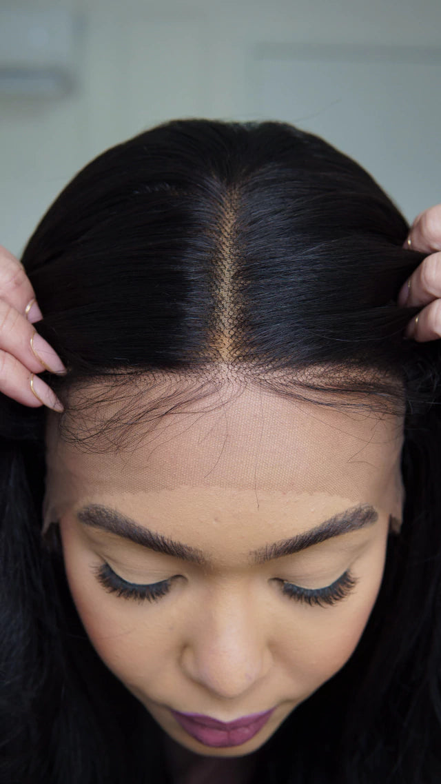 Lace Front Michele Castanho Escuro 13x4