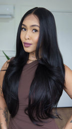 Lace Front Michele Castanho Escuro 13x4