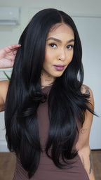 Lace Front Michele Castanho Escuro 13x4