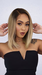 Lace Front Roberta Curta Loira 13x6