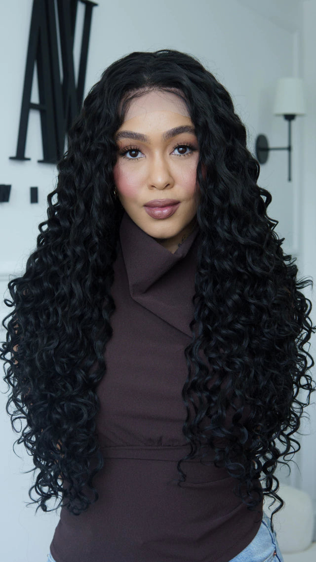 Lace Front Tamara Castanho Escuro 13x4