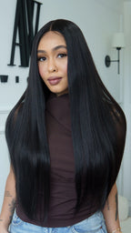 Lace Front Vânia Castanho Escuro